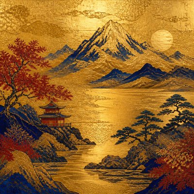 Gold Leaf Gilding Art Style 2