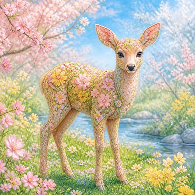animal standing in natural pose — Bloomcore Aesthetic