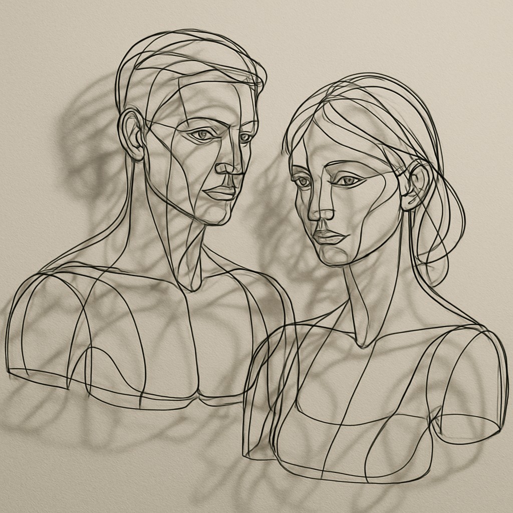 portrait of two people together