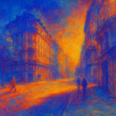 Thermochromic Memory Painting Style Transfer Example