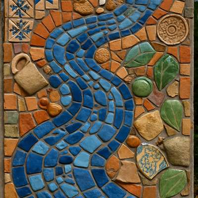 Ceramic Mosaic Art Style
