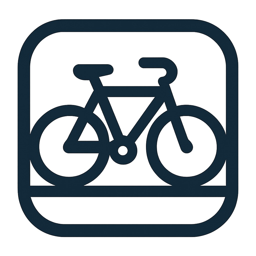 bicyle resting against a wall