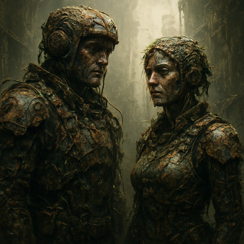 portrait of two people together