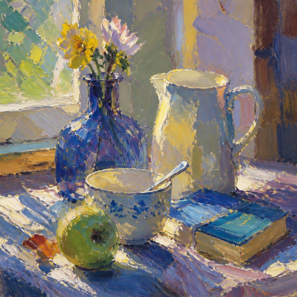 still life with everyday objects