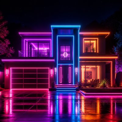 house with front view — Light Art Style