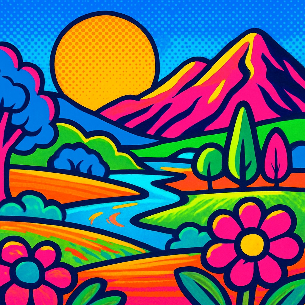 wide landscape with natural scenery