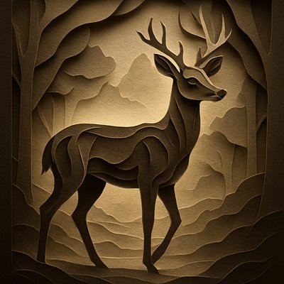 animal standing in natural pose