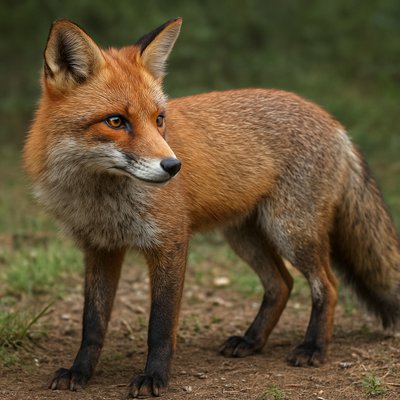 animal standing in natural pose