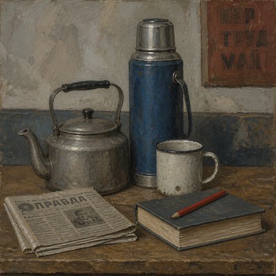 still life with everyday objects