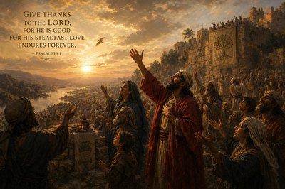 “Give thanks to the Lord, for he is good, for his steadfast love endures forever.” 
– Psalm 136:1
