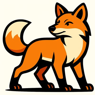 animal standing in natural pose
