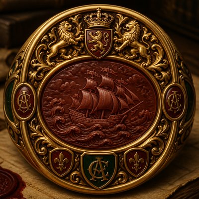 sailing ship on a stormy sea