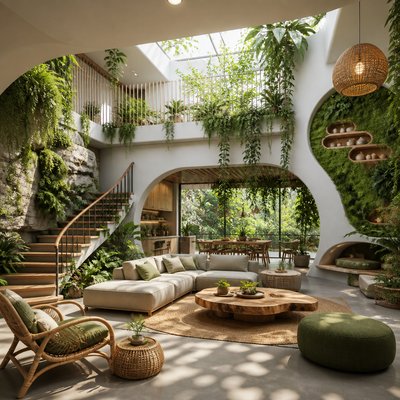 wide landscape with natural scenery — Biophilic Interior Design