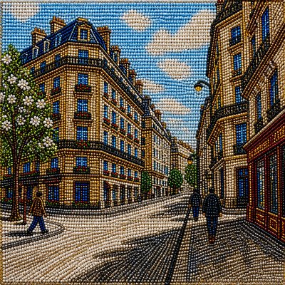 Beadwork Art Style Style Transfer Example