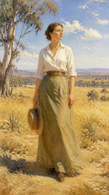 full-length portrait of an elegant figure