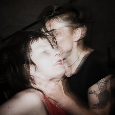 portrait of two people together