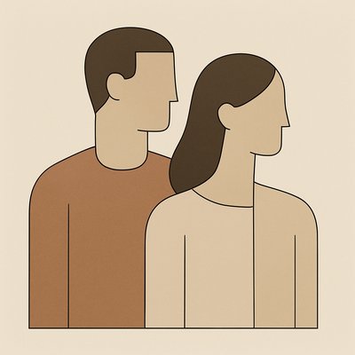portrait of two people together