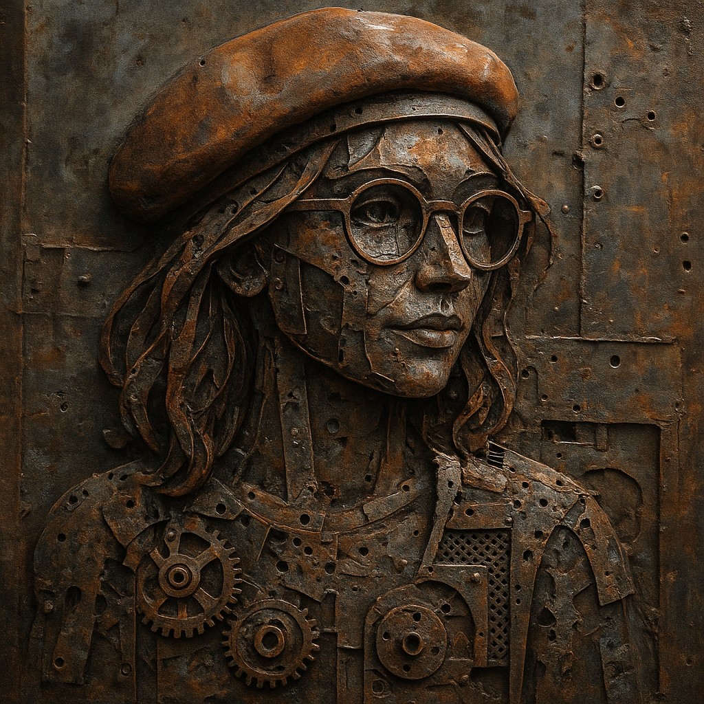 Metal Assemblage Sculpture Art Style Style Transfer Example