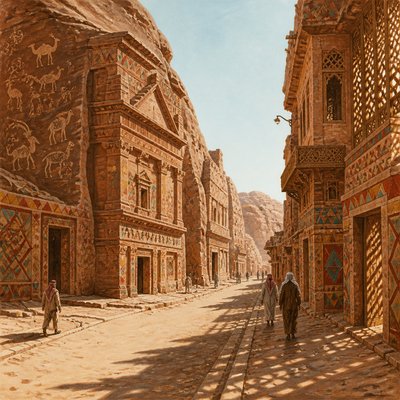 Saudi Art Style Style Transfer Example