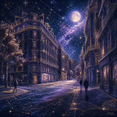 Celestial Aesthetic Style Transfer Example