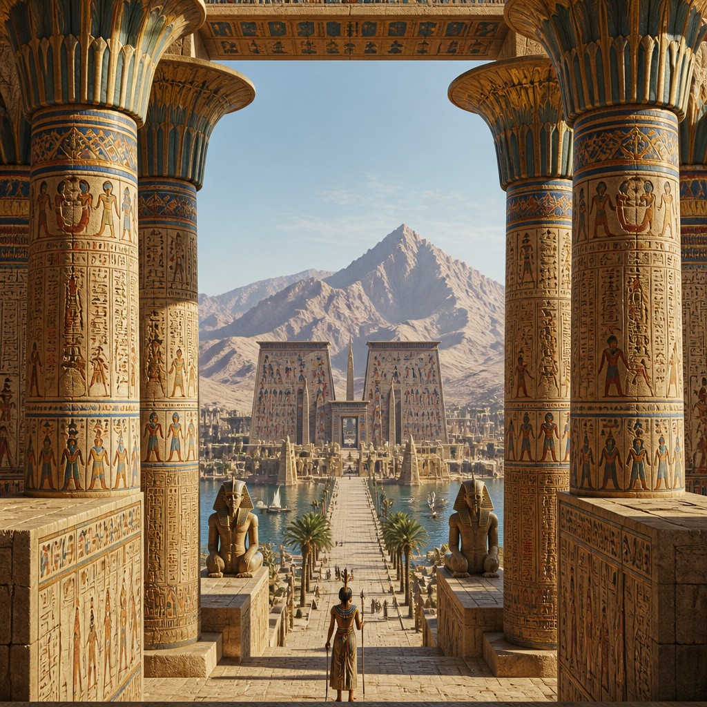 Ancient Egyptian Architecture example artwork 2
