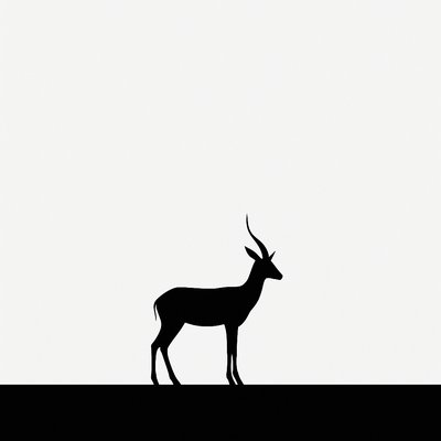 animal standing in natural pose