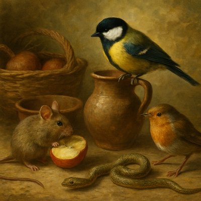 still life with everyday objects