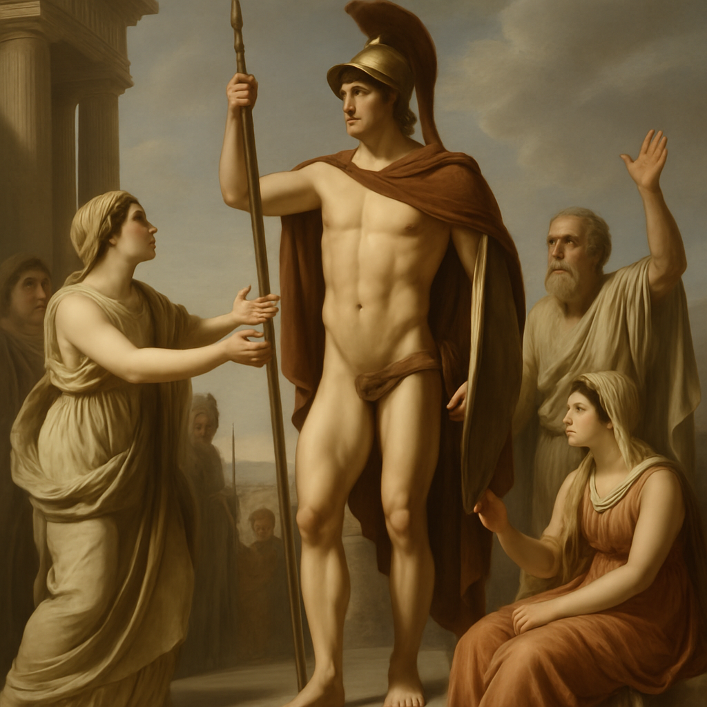 Greek hero's triumphant return