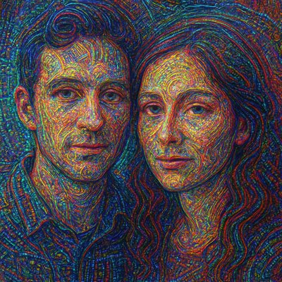 portrait of two people together