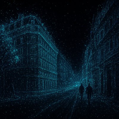 Deep Sea Bioluminescence Tableau Style Transfer Example