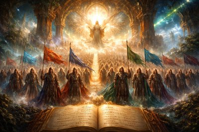 “And I heard the number of them which were sealed: and there were sealed an hundred and forty and four thousand of all the tribes of the children of Israel. Of the tribe of Juda were sealed twelve thousand. Of the tribe of Reuben were sealed twelve thousand. Of the tribe of Gad were sealed twelve thousand. Of the tribe of Aser were sealed twelve thousand. Of the tribe of Nepthalim were sealed twelve thousand. Of the tribe of Manasses were sealed twelve thousand. Of the tribe of Simeon were sealed twelve thousand. Of the tribe of Levi were sealed twelve thousand. Of the tribe of Issachar were sealed twelve thousand. Of the tribe of Zabulon were sealed twelve thousand. Of the tribe of Joseph were sealed twelve thousand. Of the tribe of Benjamin were sealed twelve thousand.” (Revelation 7:4-8, KJV)
