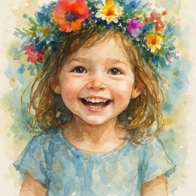 Watercolor Portrait Art Style