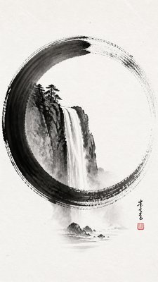 towering waterfall cascading down a cliff