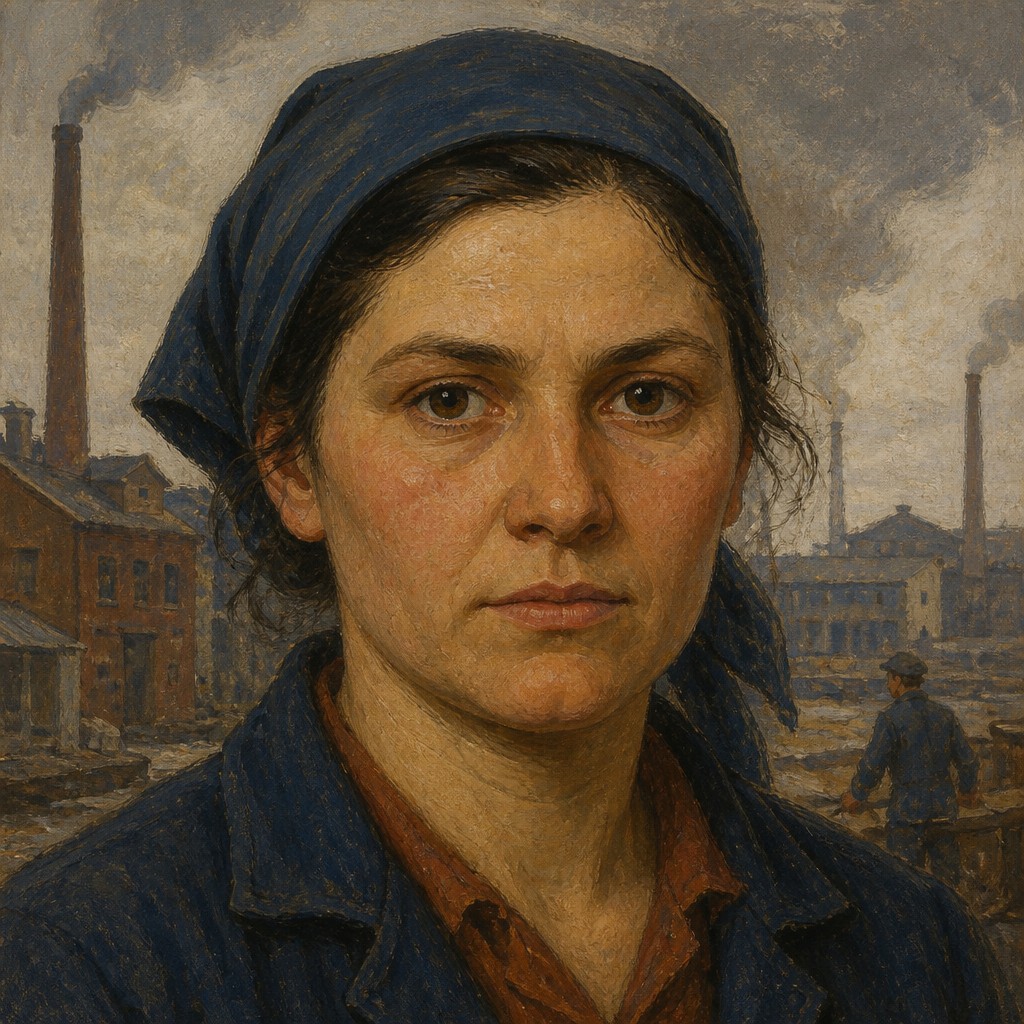 Social Realist Figurative Art Style AI art example