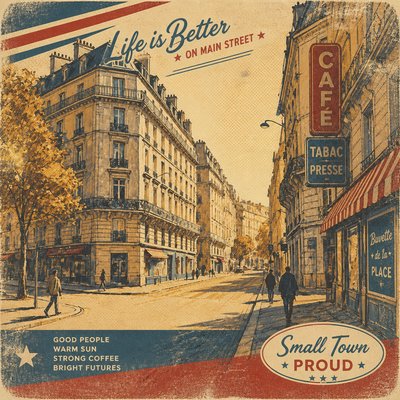 Americana Aesthetic Style Transfer Example