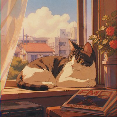 a cat lounging in a sunlit window