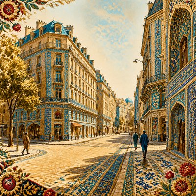 Uzbek Art Style Style Transfer Example