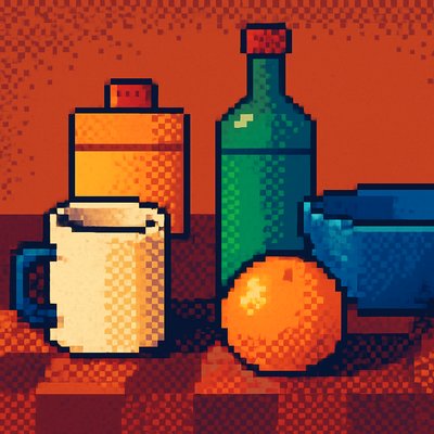 still life with everyday objects