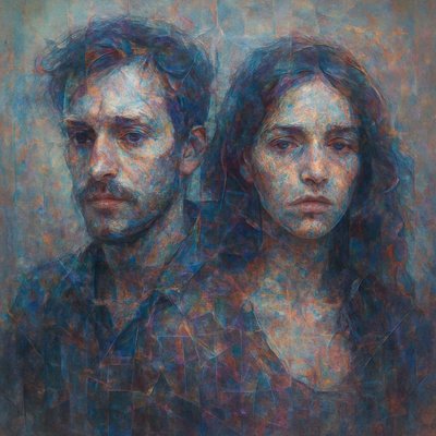 portrait of two people together