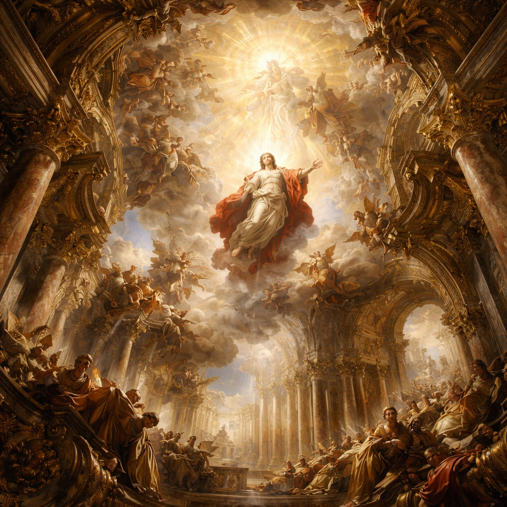 “For Christ is not entered into the holy places made with hands, which are the figures of the true; but into heaven itself, now to appear in the presence of God for us:” (Hebrews 9:24, KJV)