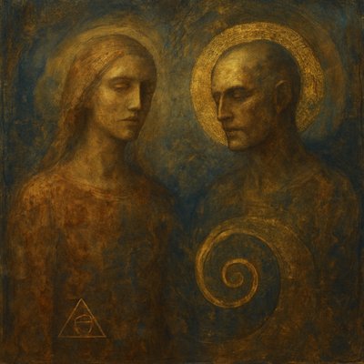 portrait of two people together