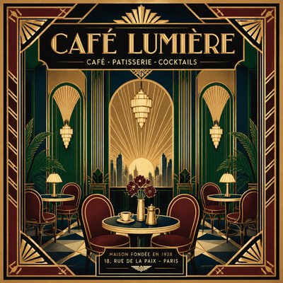 cozy cafe interior with warm lighting