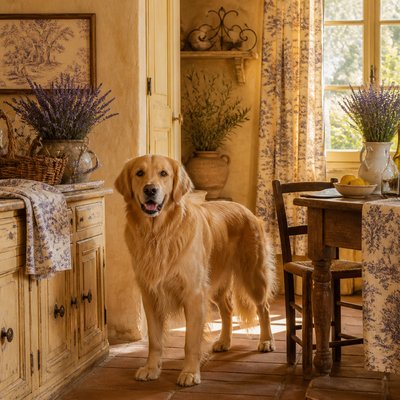 animal standing in natural pose — French Country Interior Design