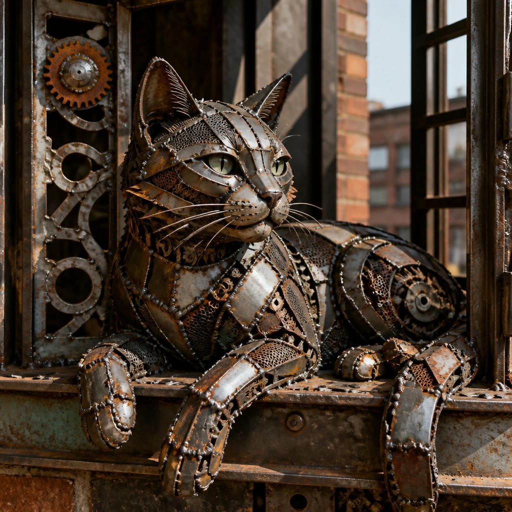 a cat lounging in a sunlit window