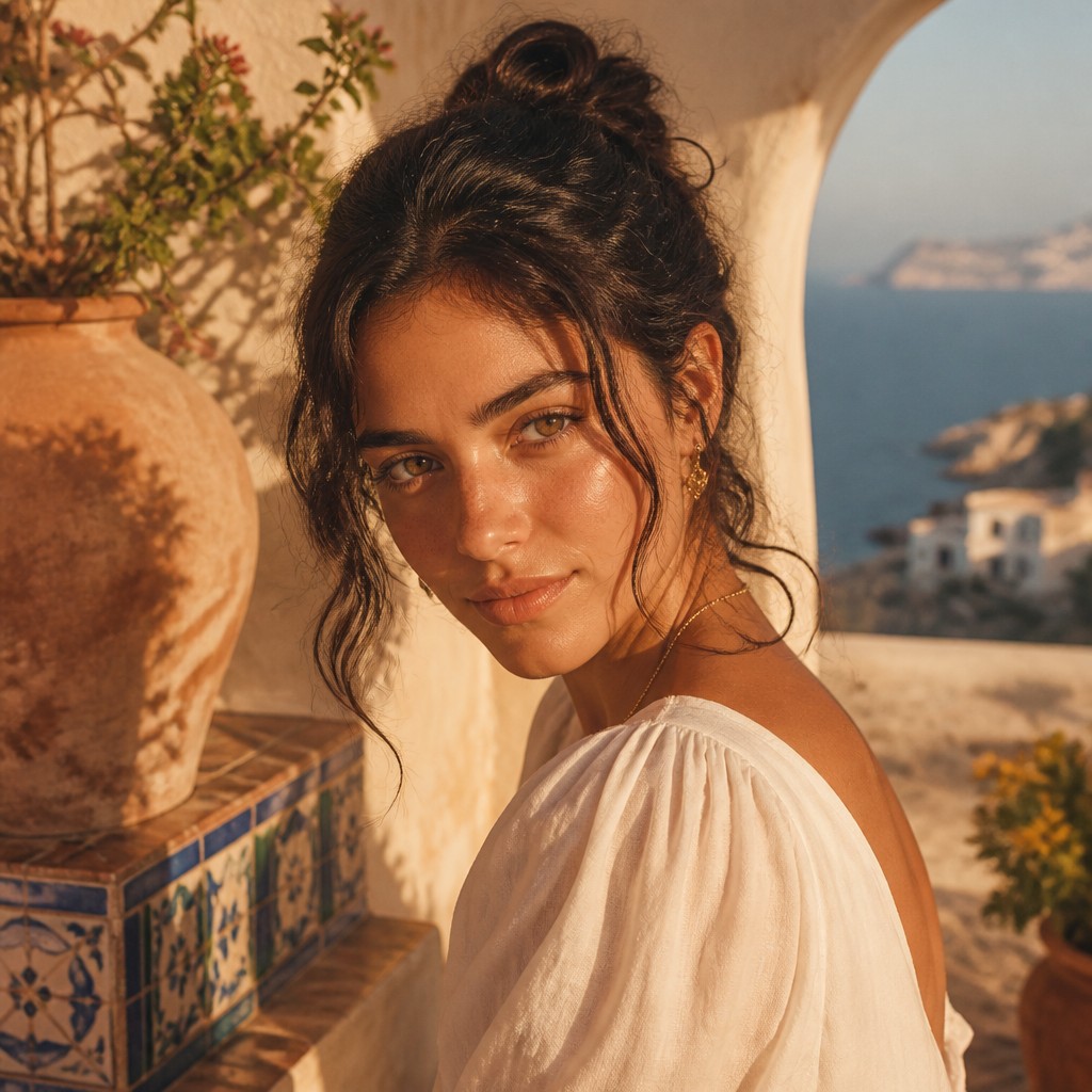 Mediterranean Architecture Art AI art example