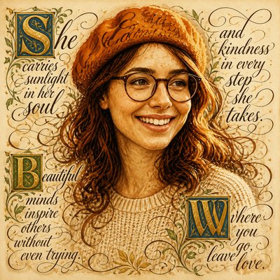 Lettering Art Style Style Transfer Example