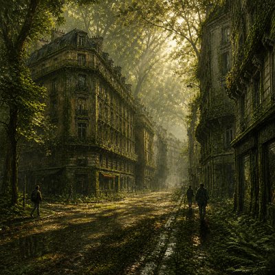 Forestcore Aesthetic Style Transfer Example
