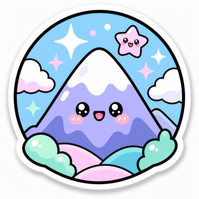 an emblem of a mountain peak inside a circle, simple bold shapes on a plain background, no text or lettering