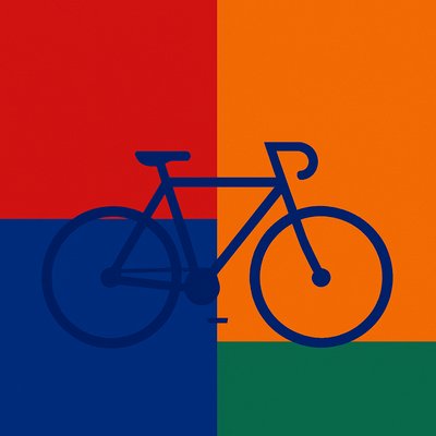 bicyle resting against a wall