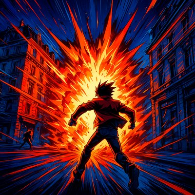 Shonen Action Anime Art Style Style Transfer Example